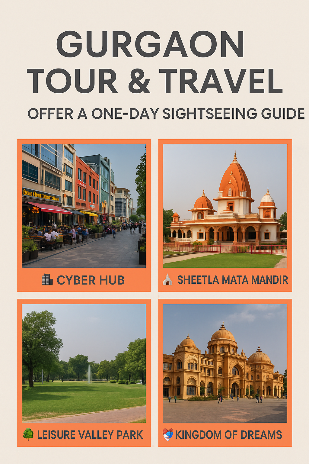 Offer a one-day sightseeing guide
